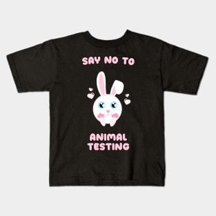 Say no to animal testing Kids T-Shirt